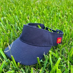 McDonalds employee visor with adjustable strap